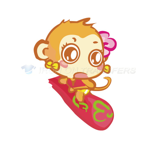 Monkey Iron-on Stickers (Heat Transfers)NO.8659